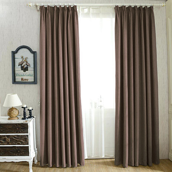 Шторы блэкаут шоколадный по акции арт - ППР - 11