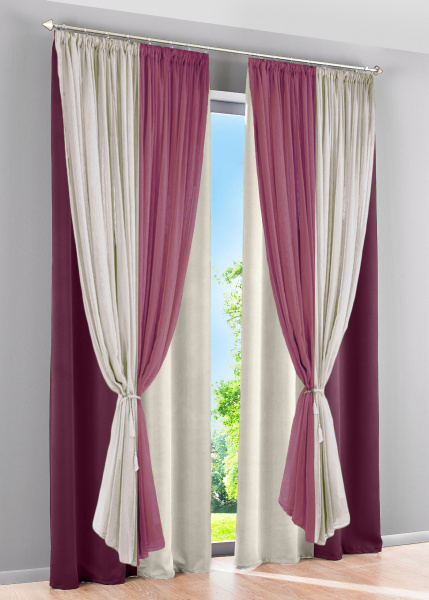 Шторы блэкаут с тюлем Офелия арт - 8