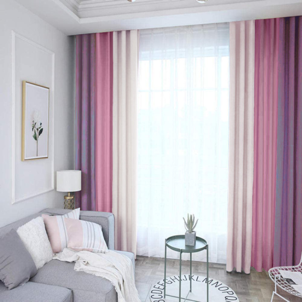 Трехцветные шторы блэкаут арт - 29
