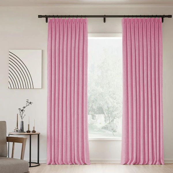 Шторы блэкаут розовый по акции арт - ППР - 1