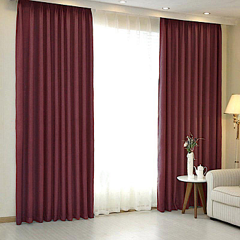 Шторы блэкаут бордовый для окон до 3,50 м арт - 8