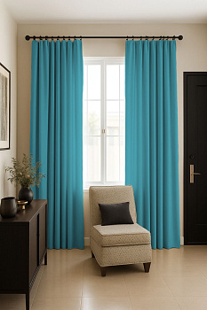 Шторы блэкаут бирюзовый по акции арт - ППР - 5