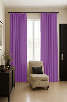 Шторы блэкаут сиреневый по акции арт - ППР - 17