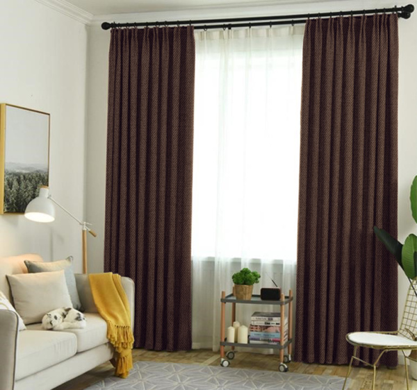 Шторы блэкаут Рогожка на ленте арт - 16