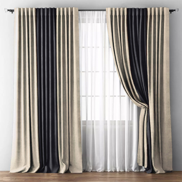 Шторы блэкаут Мираж Молочный арт - 4