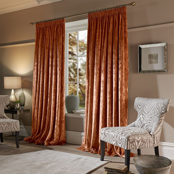 Бархатные шторы на шторной ленте арт - 87219