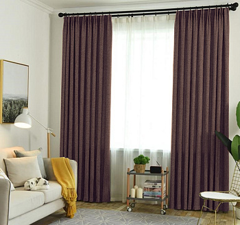 Шторы блэкаут Рогожка на ленте арт - 7