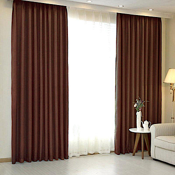 Шторы блэкаут шоколадный для окон до 3,50 м арт - 11