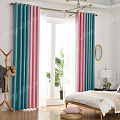 Шторы из двух цветов на люверсах Рондо