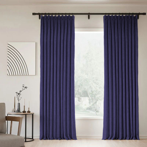 Шторы блэкаут синий по акции арт - ППР - 7